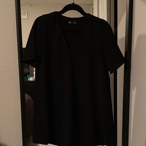 Zara black v-neck dress, size M